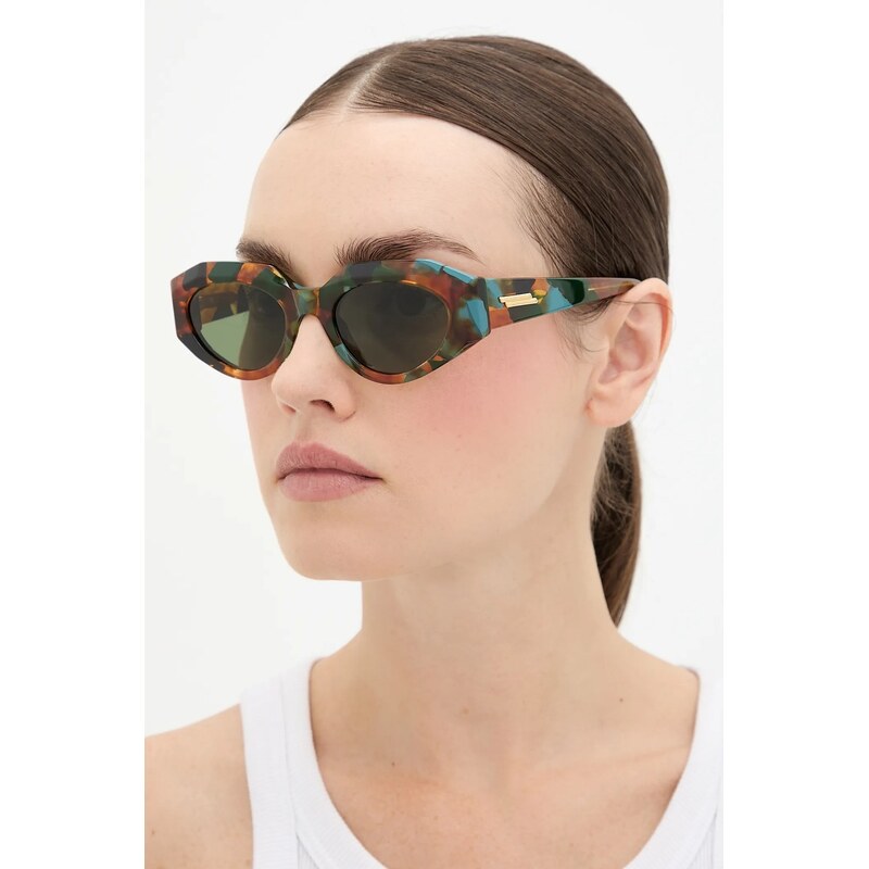 Sunčane naočale Bottega Veneta za žene, boja: smeđa, BV1392S