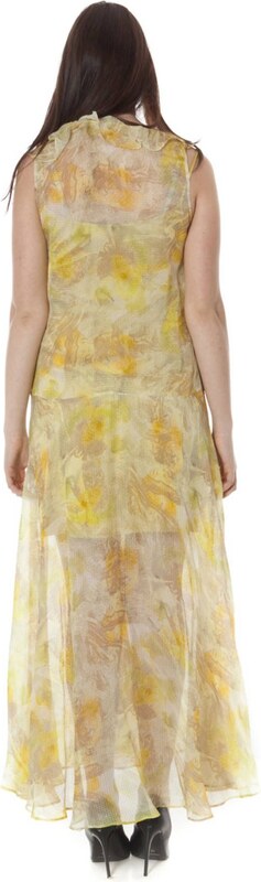 JOHN GALLIANO Duga žuta haljina Johna Galliana