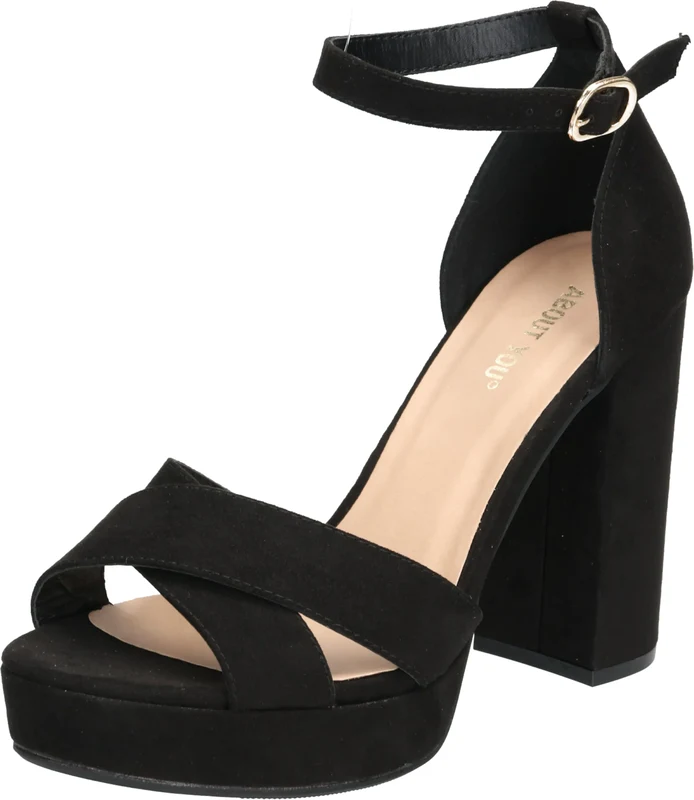 ABOUT YOU Cipele s potpeticom 'Carina' crna