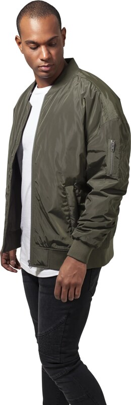 Urban Classics Prijelazna jakna maslinasta