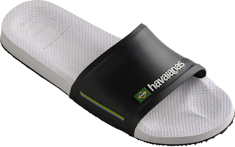 Havaianas Slide Brasil White/Black Unisex - Sandale Havaianas - Siva - H4142616-0128-BRA-35/36