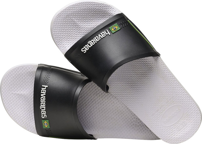 Havaianas Slide Brasil White/Black Unisex - Sandale Havaianas - Siva - H4142616-0128-BRA-35/36