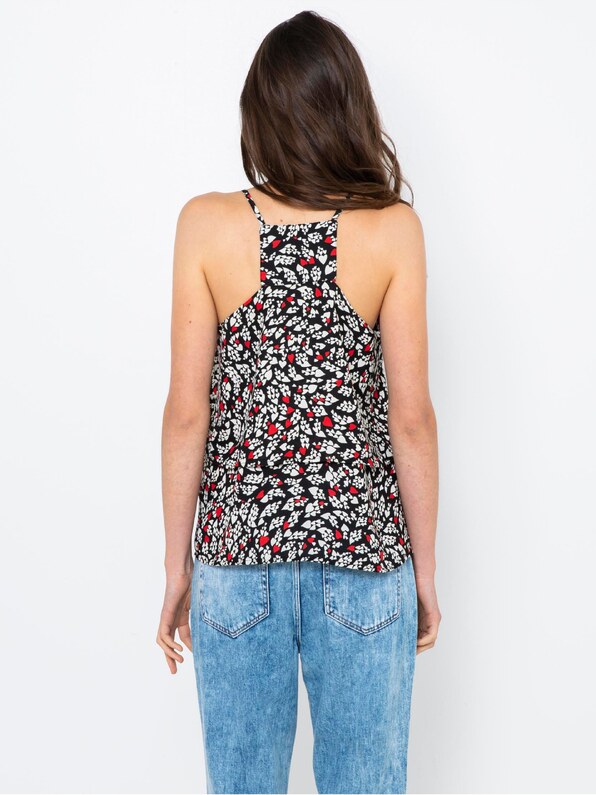 Black Patterned Top CAMAIEU - Women