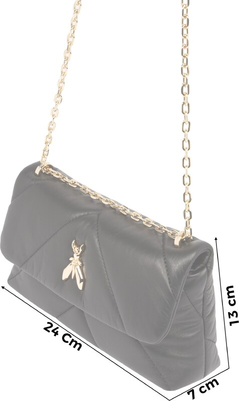 PATRIZIA PEPE Torba preko ramena zlatna / crna