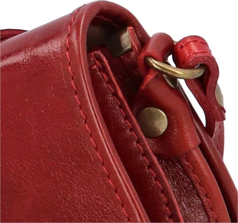 Delami Vera Pelle Mala ženska kožna torbica Lorentii, crvena