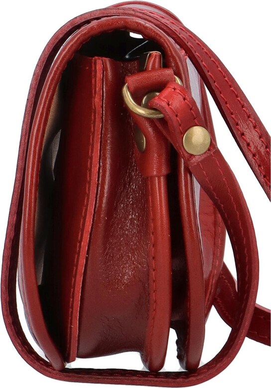Delami Vera Pelle Mala ženska kožna torbica Lorentii, crvena