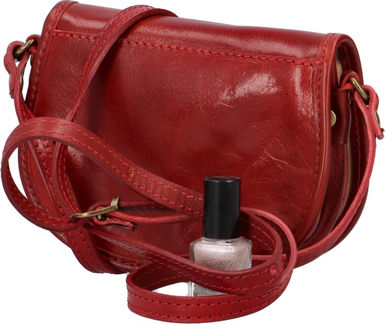 Delami Vera Pelle Mala ženska kožna torbica Lorentii, crvena