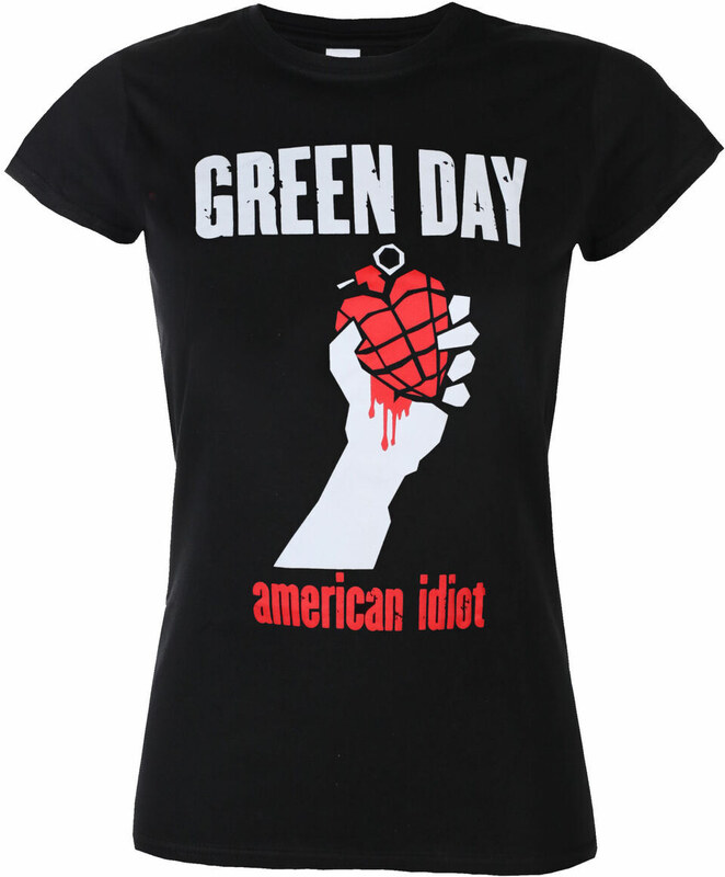Metalik majica žensko Green Day - AMERICAN IDIOT HEART - PLASTIC HEAD - PHD12450G