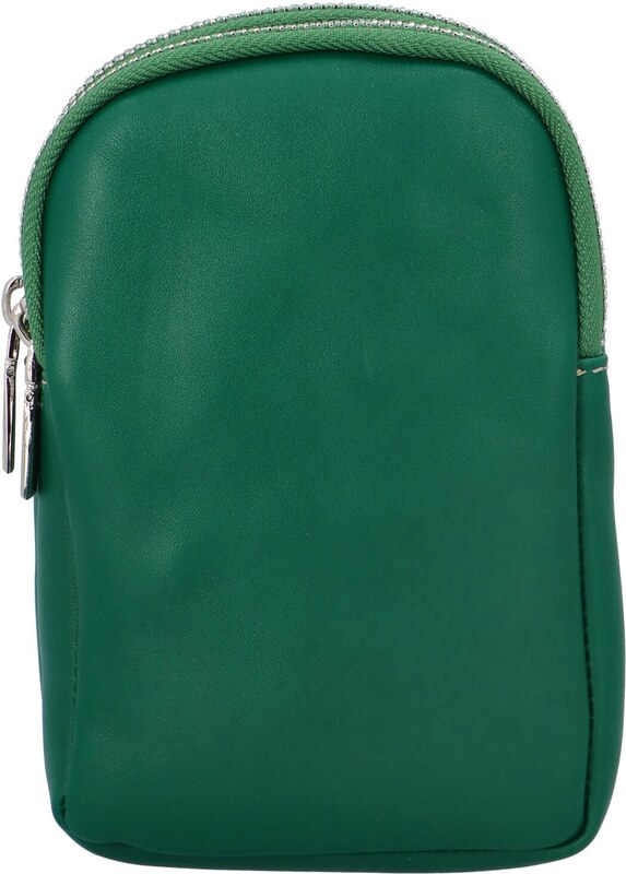 Delami Vera Pelle Luksuzna ženska kožna MINI crossbody torbica Lucho, tamnozelena