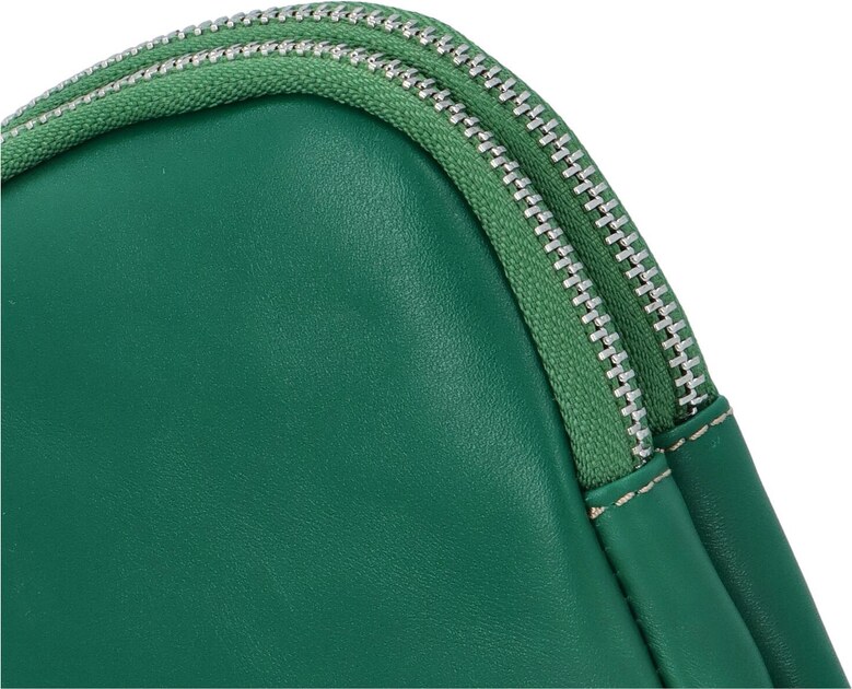 Delami Vera Pelle Luksuzna ženska kožna MINI crossbody torbica Lucho, tamnozelena