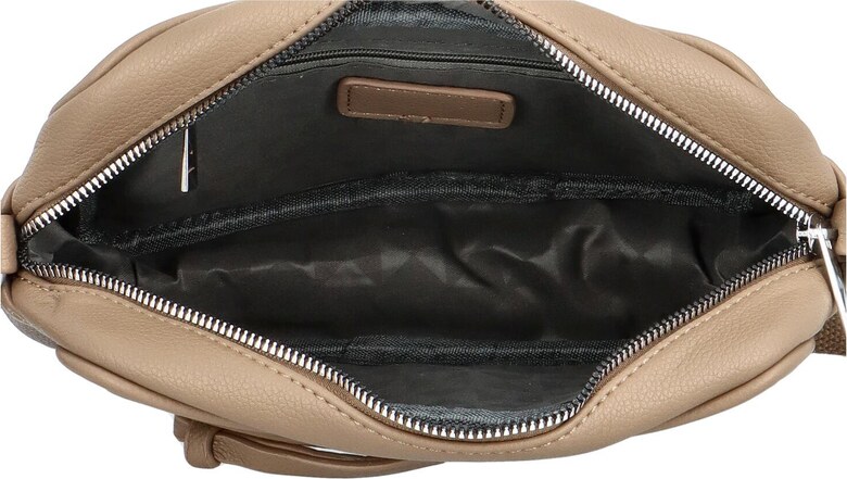 Paolo Bags Trendovska ženska torba preko tijela od umjetne kože Hubag, tamnobež boje