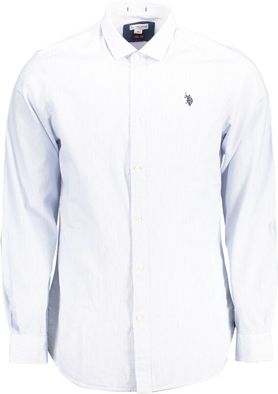 US Polo Assn Muška košulja dugih rukava, svijetloplava