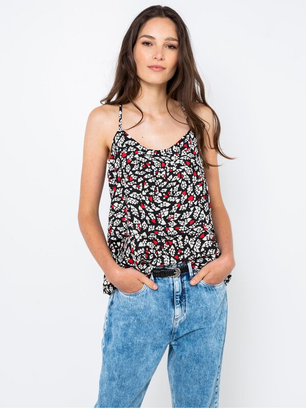Black Patterned Top CAMAIEU - Women