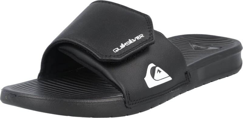 QUIKSILVER Natikače s potpeticom 'Bright Coast' crna / bijela