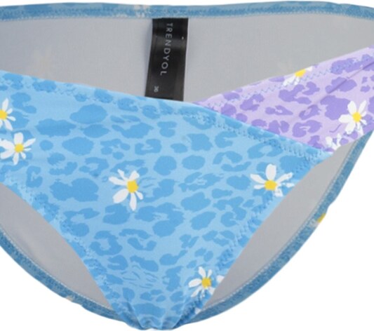 Trendyol cvjetni uzorak boja blok bikini donji dio