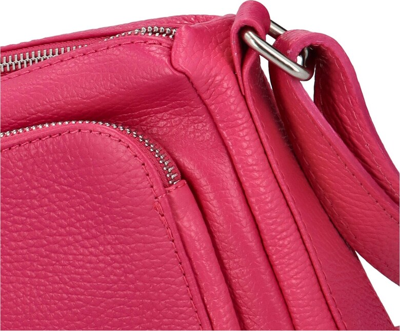 Delami Vera Pelle Elegantna ženska kožna torbica Robertina, boje fuksije