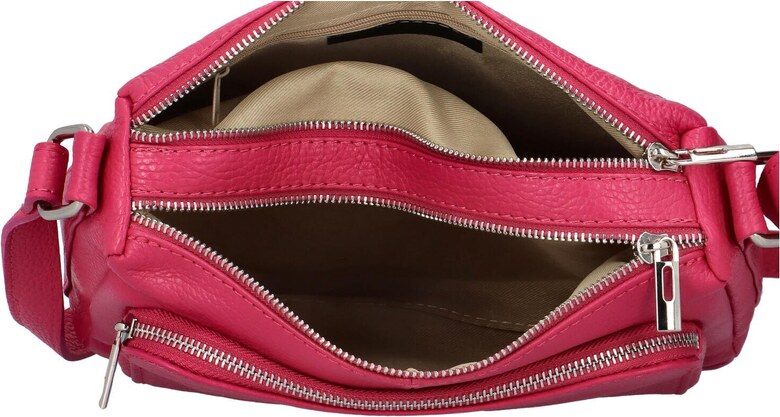 Delami Vera Pelle Elegantna ženska kožna torbica Robertina, boje fuksije