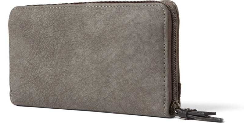 TOM TAILOR Novčanik 'Elin' tamo siva / crna