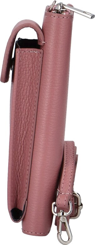 Delami Vera Pelle Elegantna ženska kožna MINI crossbody torbica Marge, ružičasta