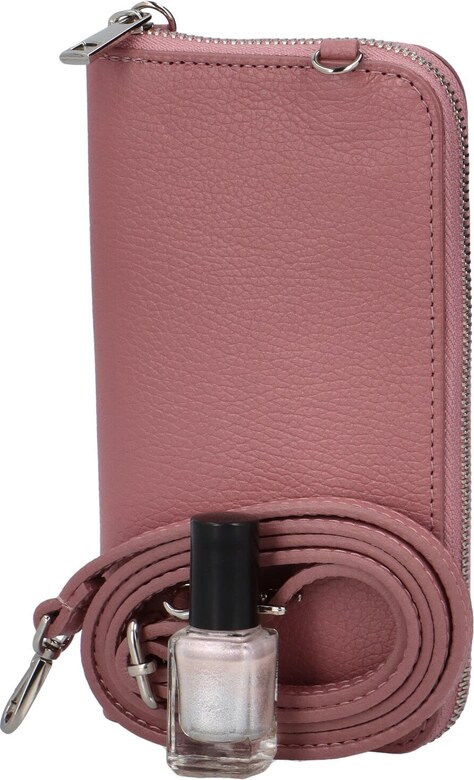 Delami Vera Pelle Elegantna ženska kožna MINI crossbody torbica Marge, ružičasta
