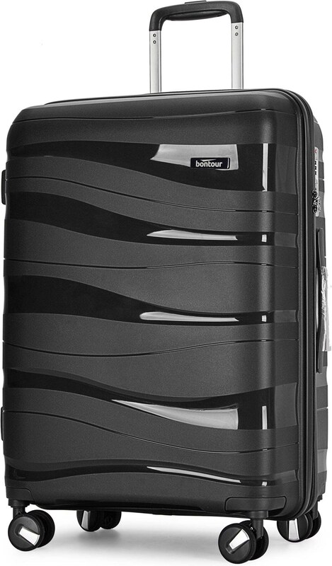 Kabinski kovčeg "FLOW" na 4 kotača s TSA bravom, crni | BONTOUR