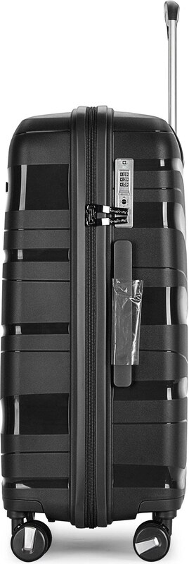 Kabinski kovčeg "FLOW" na 4 kotača s TSA bravom, crni | BONTOUR