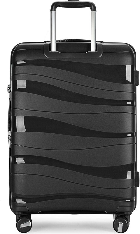 Kabinski kovčeg "FLOW" na 4 kotača s TSA bravom, crni | BONTOUR