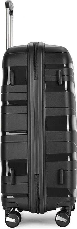 Kabinski kovčeg "FLOW" na 4 kotača s TSA bravom, crni | BONTOUR