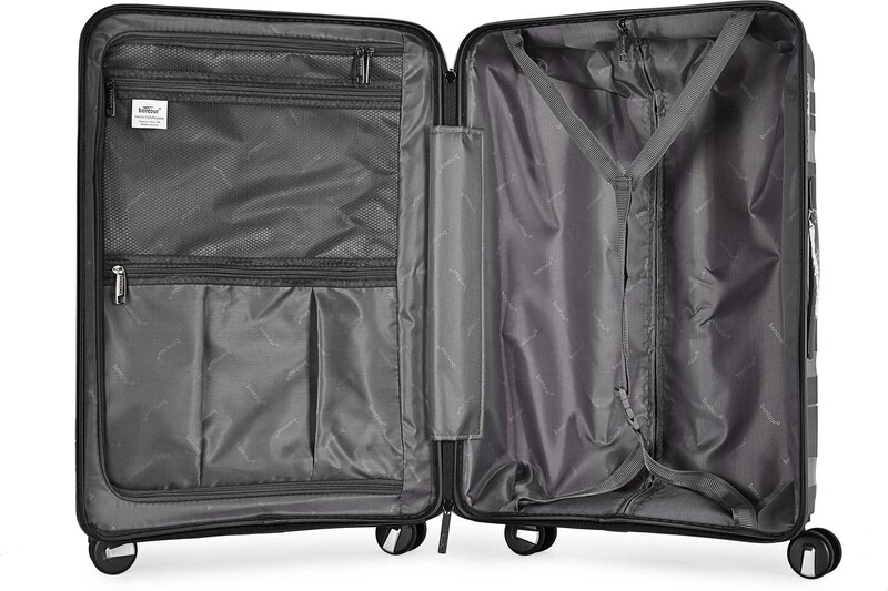 Kabinski kovčeg "FLOW" na 4 kotača s TSA bravom, crni | BONTOUR