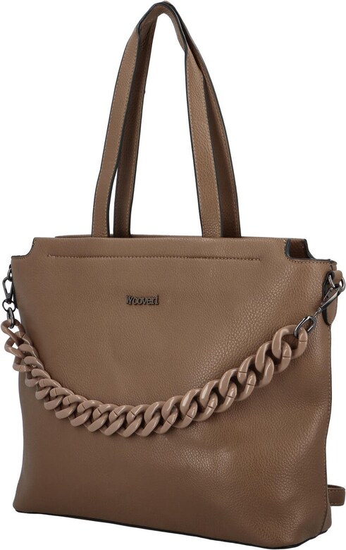 Coveri Elegantna ženska kožna torbica Vrigita, svijetlosmeđa