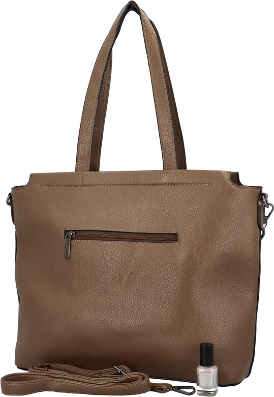 Coveri Elegantna ženska kožna torbica Vrigita, svijetlosmeđa