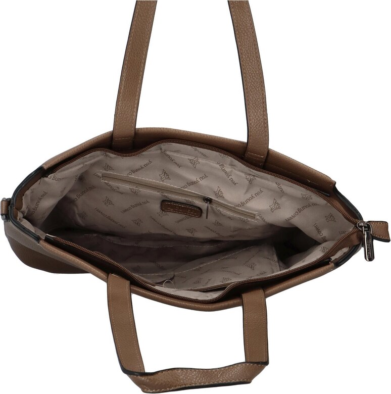 Coveri Elegantna ženska kožna torbica Vrigita, svijetlosmeđa