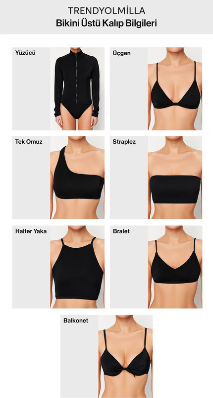 Bikini gornji dio Trendyol Textured