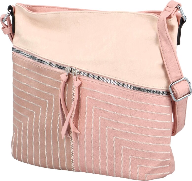 Firenze Moderna ženska torbica od umjetne kože preko tijela Gelaida, ružičaste boje