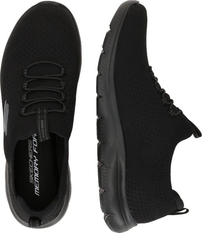 SKECHERS Slip On tenisice 'Summits' tamo siva / crna