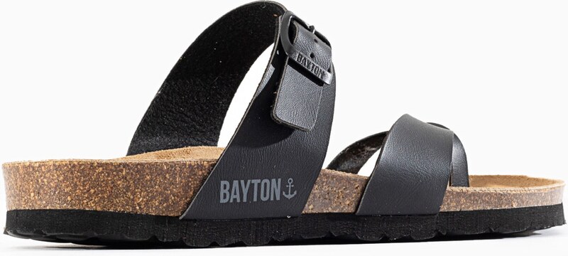 Bayton Natikače s potpeticom 'Diane' siva / crna