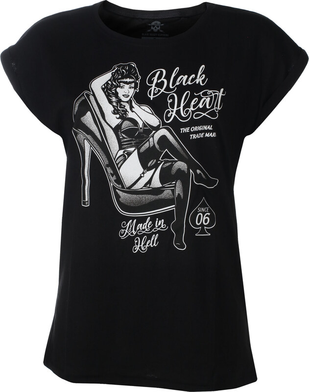 Ulična majica žensko - FETISH EXT - BLACK HEART - 12927