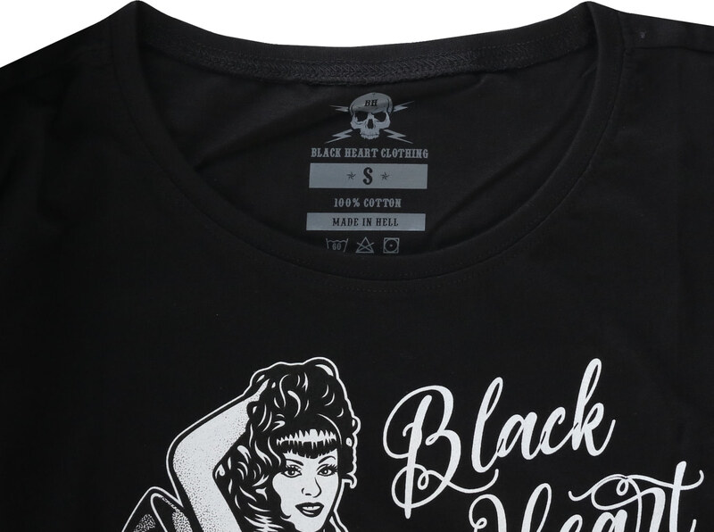 Ulična majica žensko - FETISH EXT - BLACK HEART - 12927