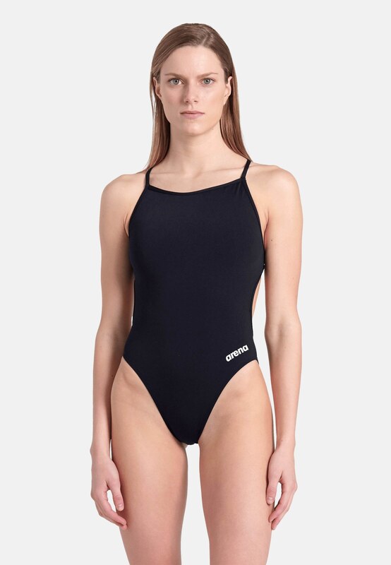 ARENA Jednodijelni kupaći kostim 'LACE BACK SOLID' crna