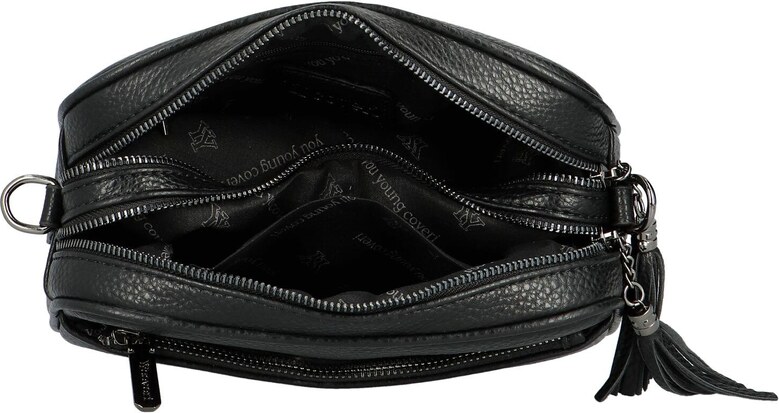 Coveri Moderna mala ženska torba preko tijela od umjetne kože Kirikay, crna