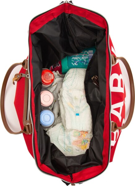 Bagmori Torba za pelene crvena / bijela