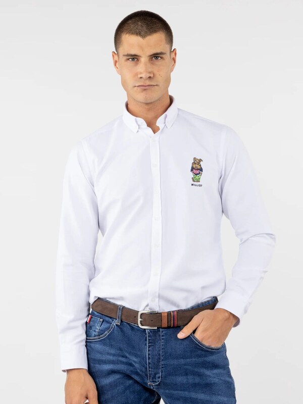 Williot Košulja smeđa / zelena / crna / bijela