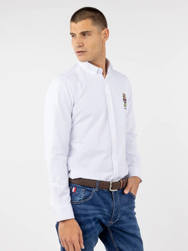 Williot Košulja smeđa / zelena / crna / bijela