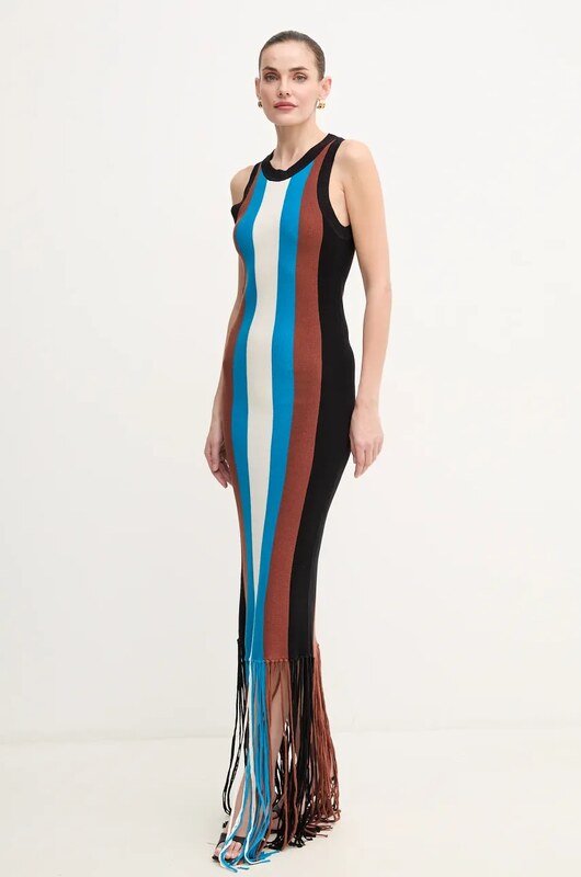 Haljina s dodatkom lana Silvian Heach RICIAMI