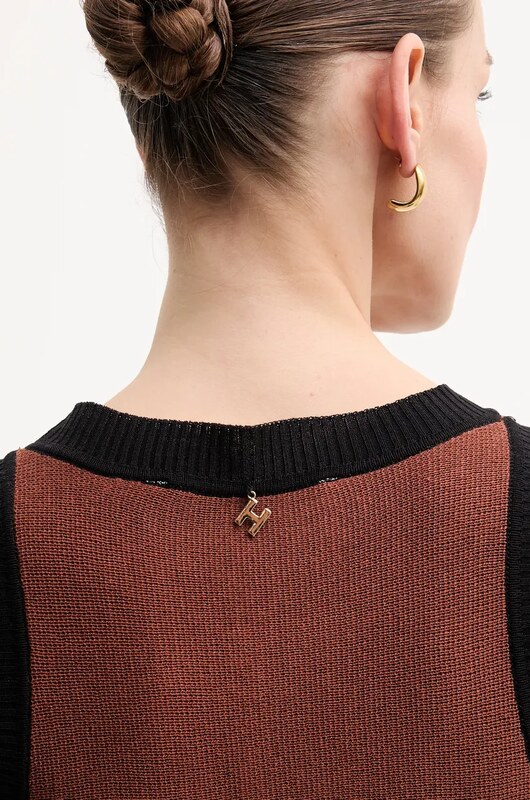 Haljina s dodatkom lana Silvian Heach RICIAMI