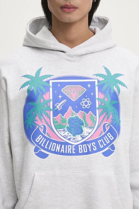 Pamučna dukserica Billionaire Boys Club Tropical Crest Popover Hood