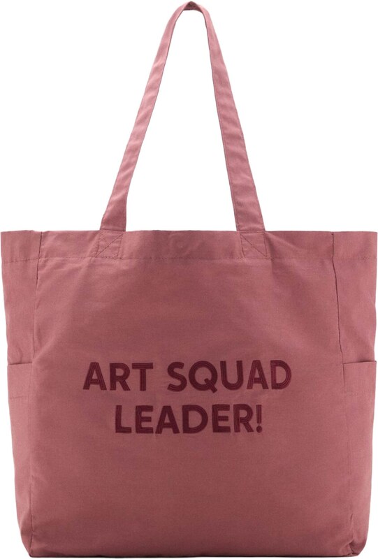 MANGO KIDS Torba 'SQUAD' prljavo roza / merlot