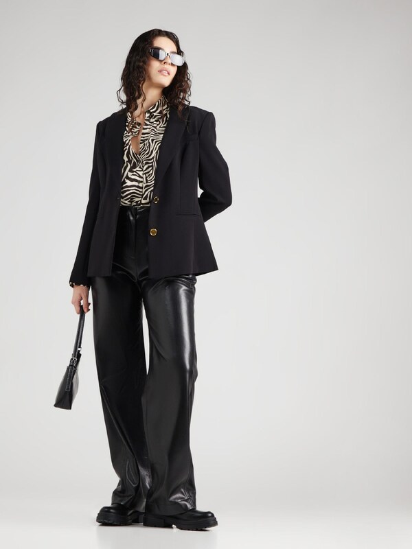 MORE & MORE Bluza tamno smeđa / prljavo bijela