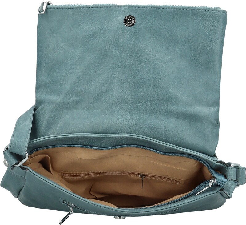 MaxFly Trendovska ženska torbica od umjetne kože preko tijela Rosalina, svijetloplava