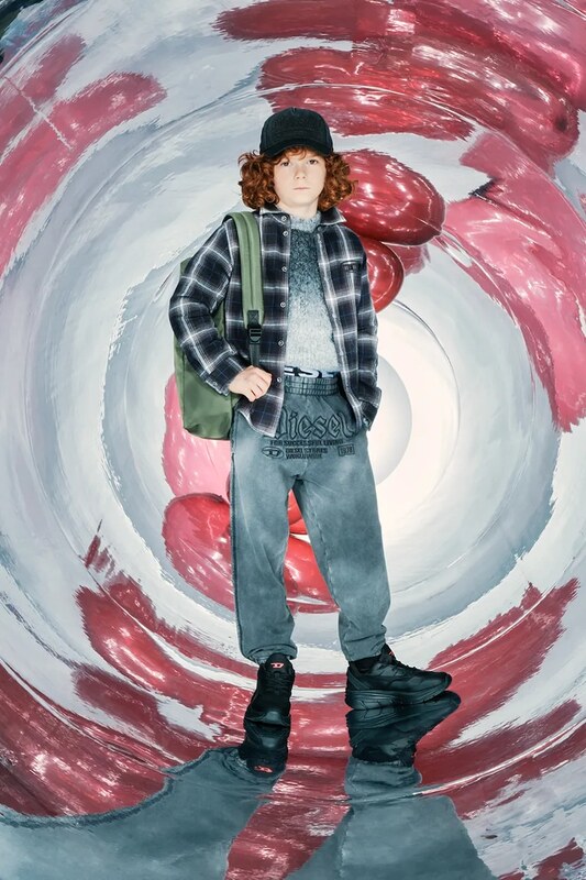 Pamučna kapa sa šiltom za bebe Diesel FELSIT HAT